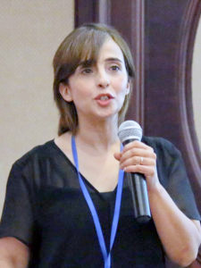 Farida Selim gives a talk